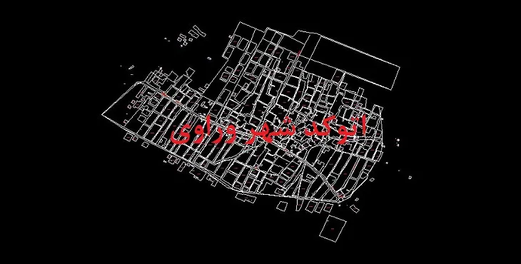 نقشه اتوکد شهر وراوی