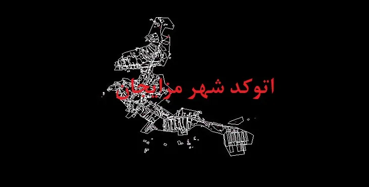 نقشه اتوکد شهر مزایجان