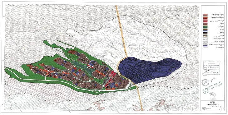 طرح جامع شهر سهند سال 77 + نقشه ها