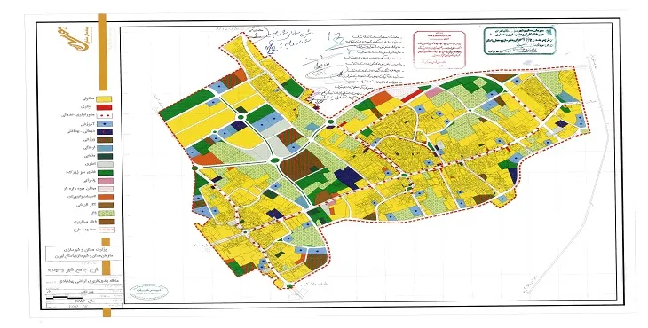 دانلود نقشه های طرح جامع شهر وحیدیه