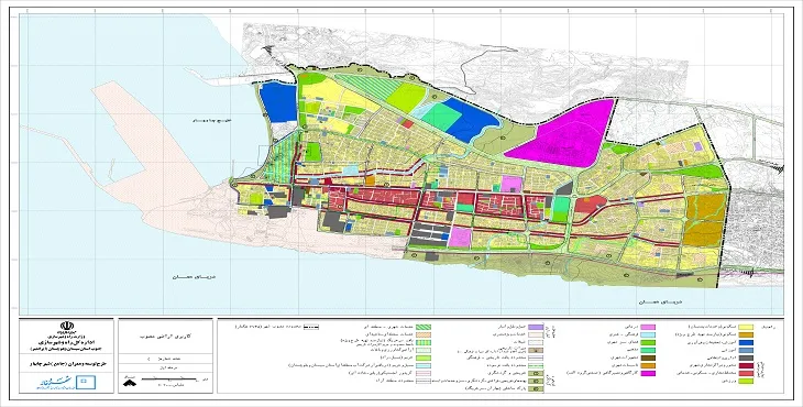 بازنگری طرح جامع شهر چابهار سال 98 + نقشه ها