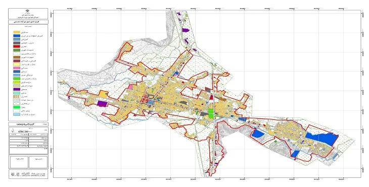 طرح جامع شهر نورآباد ممسنی سال 99 + نقشه ها