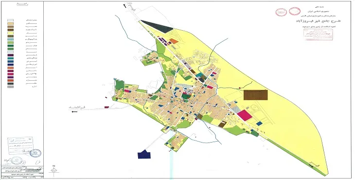 طرح جامع شهر فیروزآباد سال 78 + نقشه ها