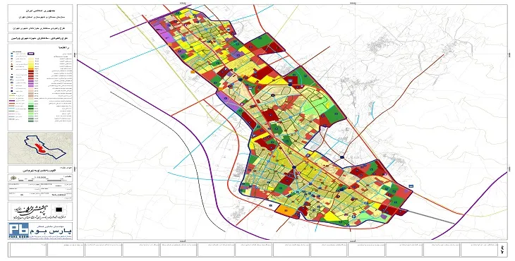 دانلود نقشه های طرح جامع شهر ورامین