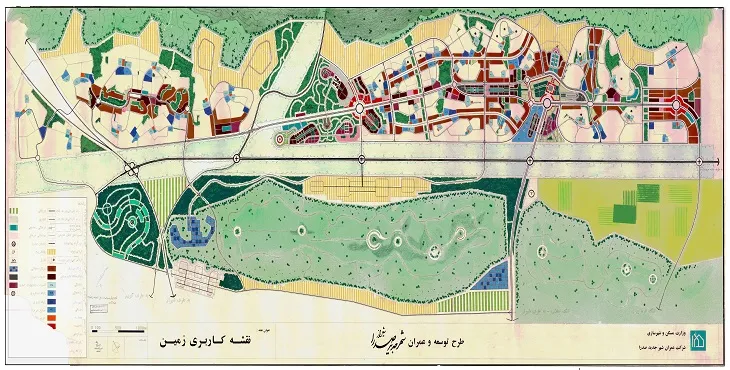 طرح جامع قدیم شهر جدید صدرا سال 72 + نقشه ها