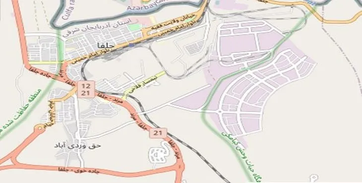 جدیدترین نقشه pdf شهر جلفا